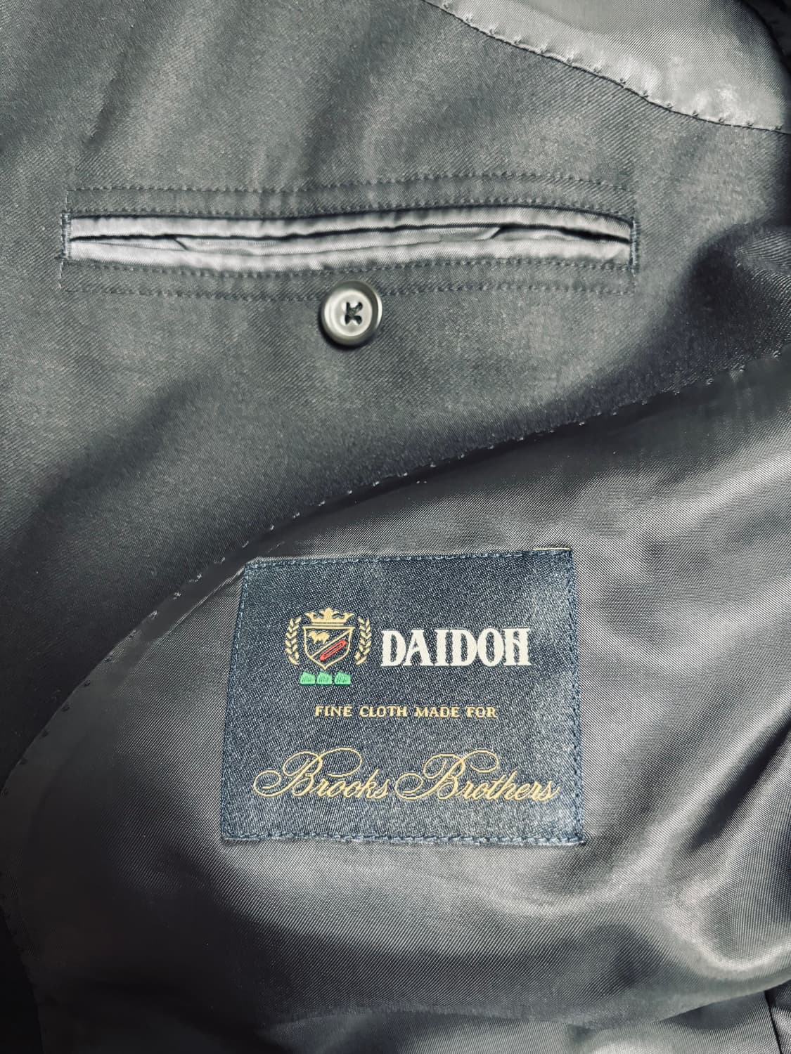 46R) 브룩스브라더스 금장 네이비 블레이저 상품이미지3