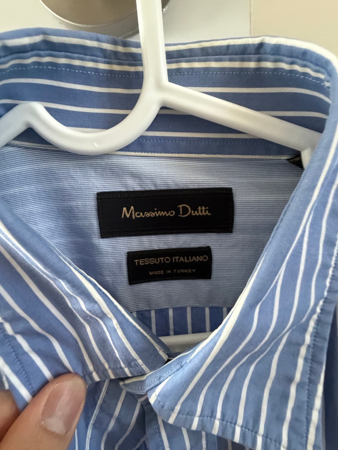 마시모두띠 (Massimo Dutti) 블루/화이트 스트라이프 셔츠 상품이미지3