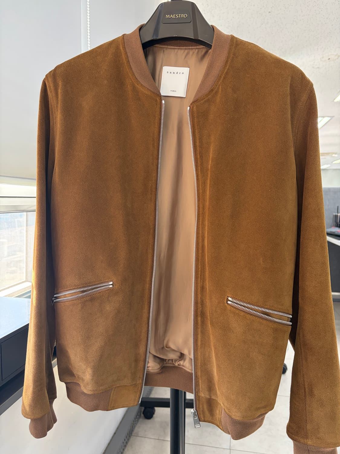 산드로옴므 스웨이드 쟈켓 L사이즈 상품이미지2