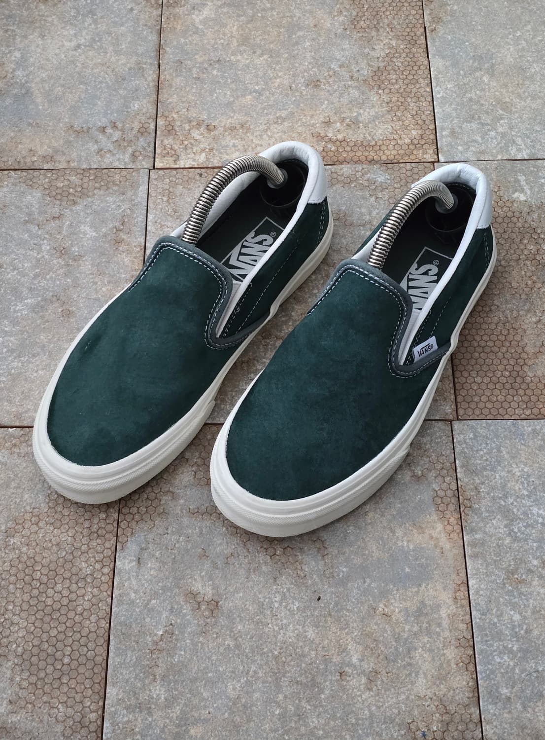 (240)반스 슬립온 59 피그 스웨이드 그린  상품이미지1