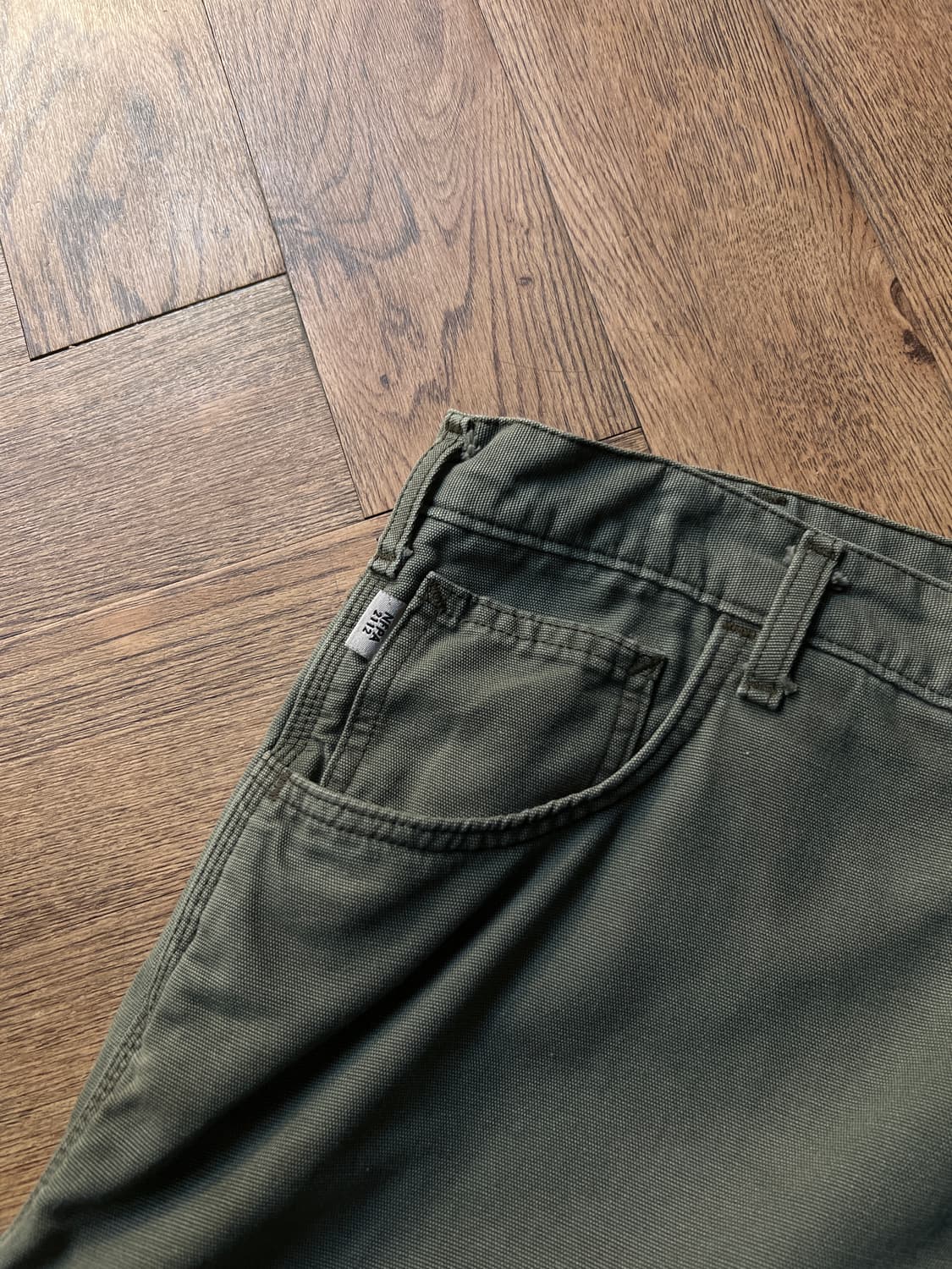 [36]칼하트 USA 모스그린 라이트 캔버스 워크팬츠 상품이미지4