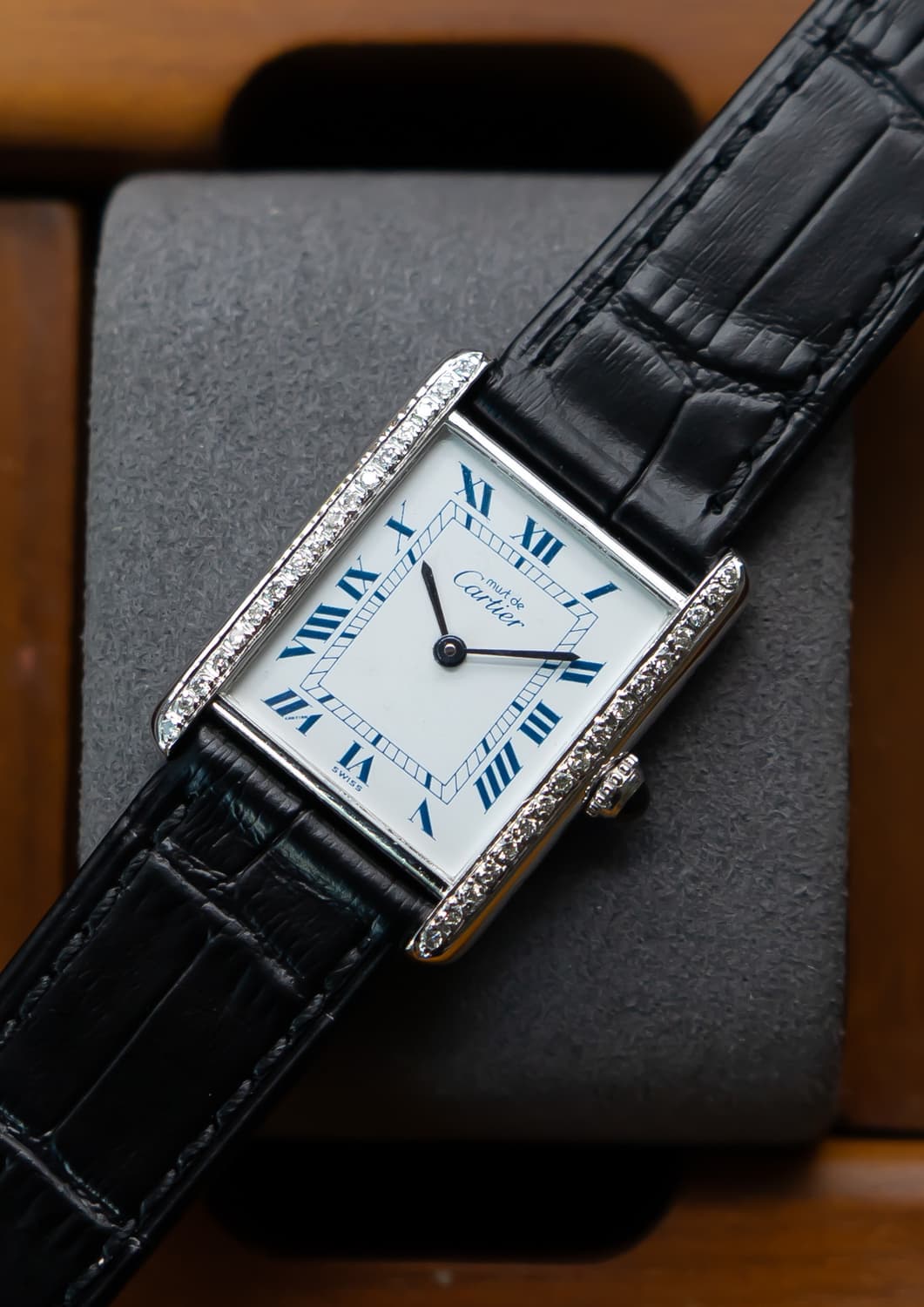 까르띠에 머스트 탱크 다이아 LM 쿼츠 빈티지 시계 상품이미지1