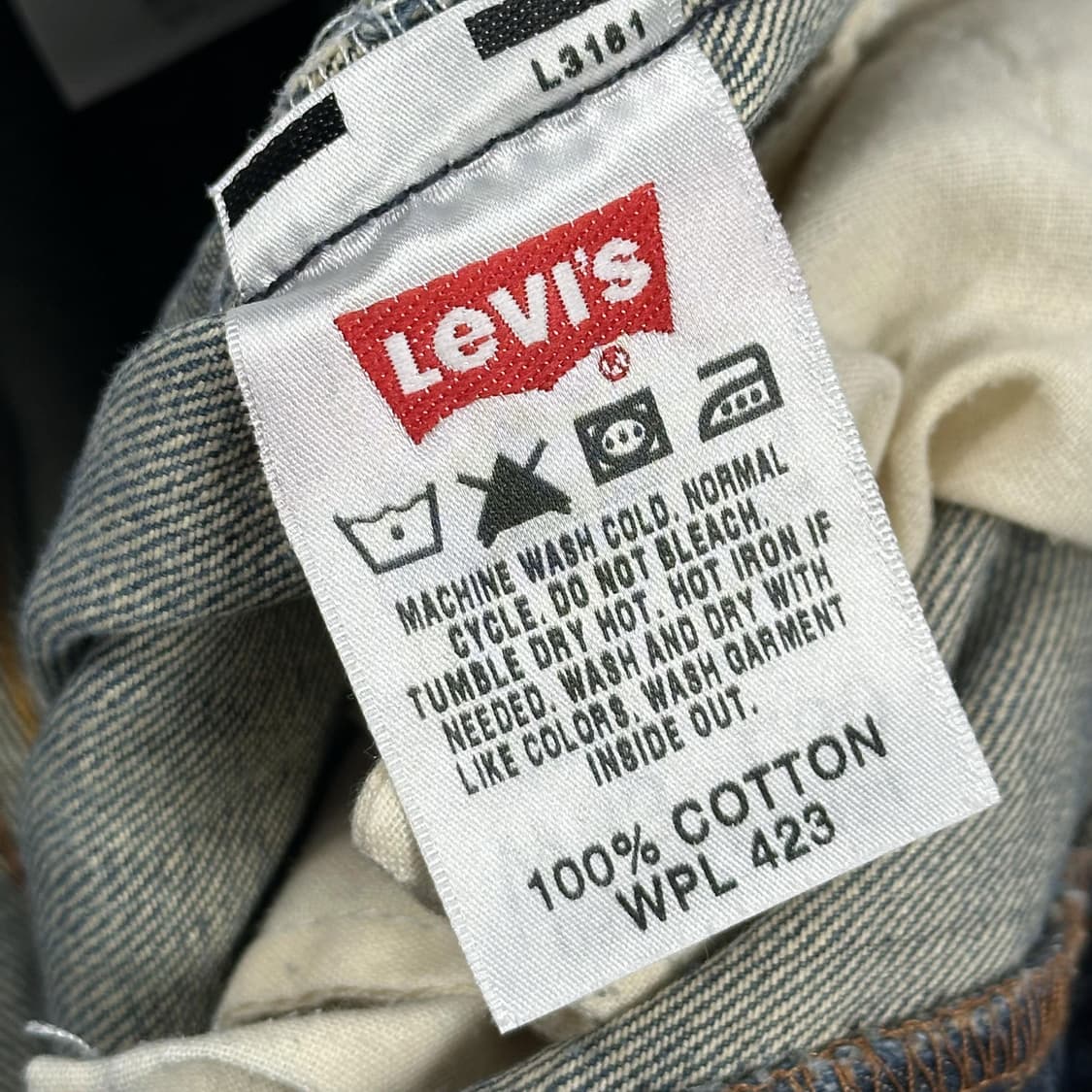 리바이스 501 오리지널 워싱 데님 팬츠 (33인치) 상품이미지7