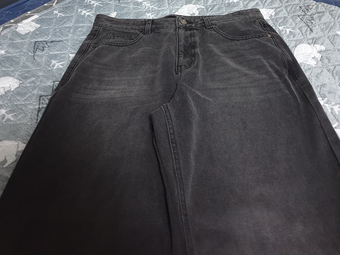 일꼬르소 체이닝 데님팬츠 흑청 (L) 상품이미지2