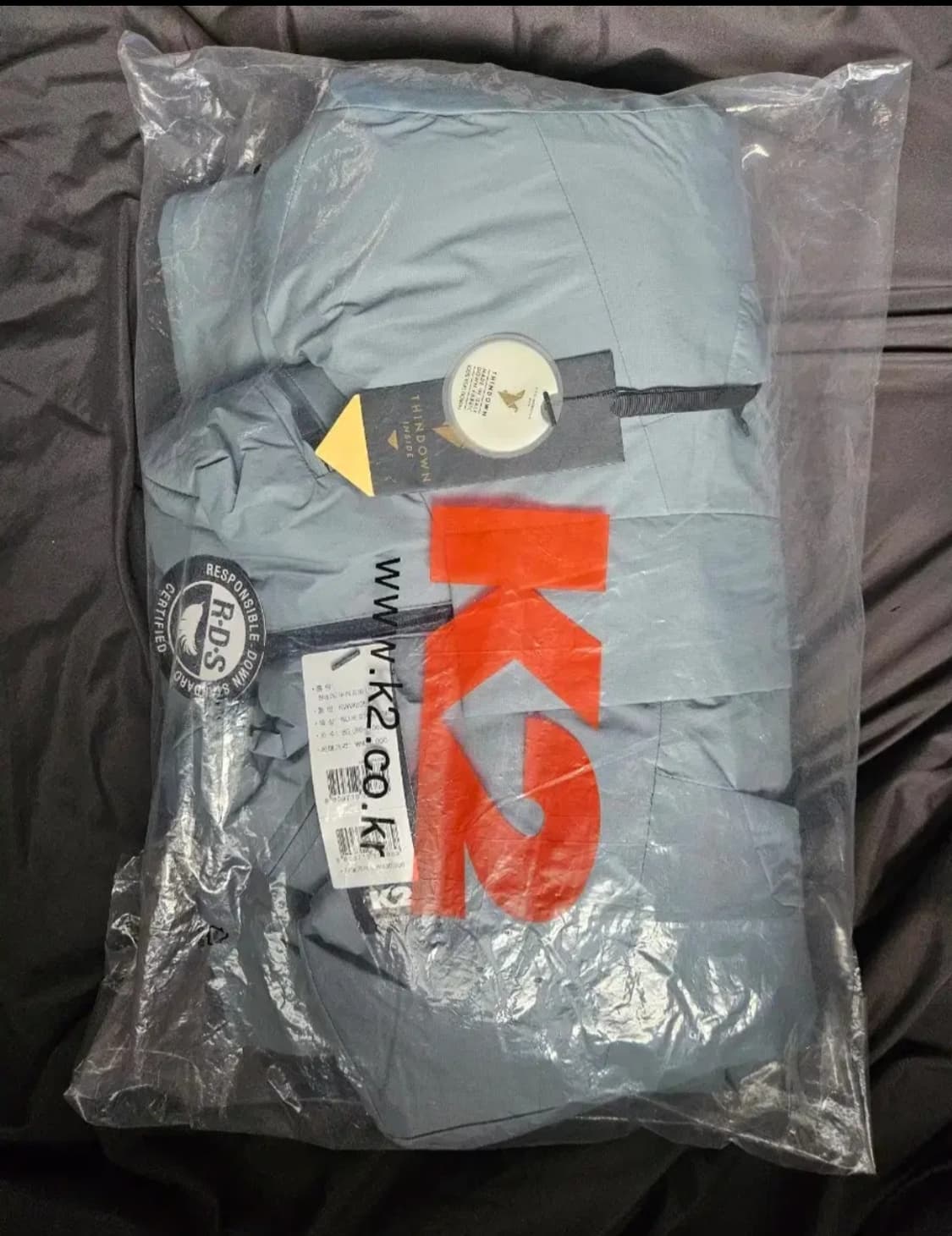 (새제품)K2 씬에어 라이트 패딩 오버핏 남성용90 여성용85 상품이미지10