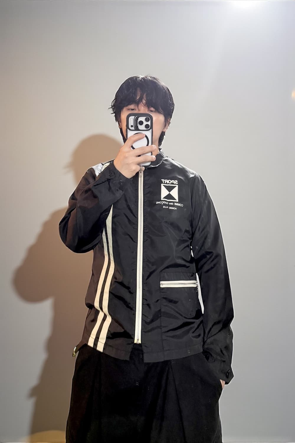 꼼데가르송 옴플 05AW 스포츠 레이싱 니일론 자켓 상품이미지2