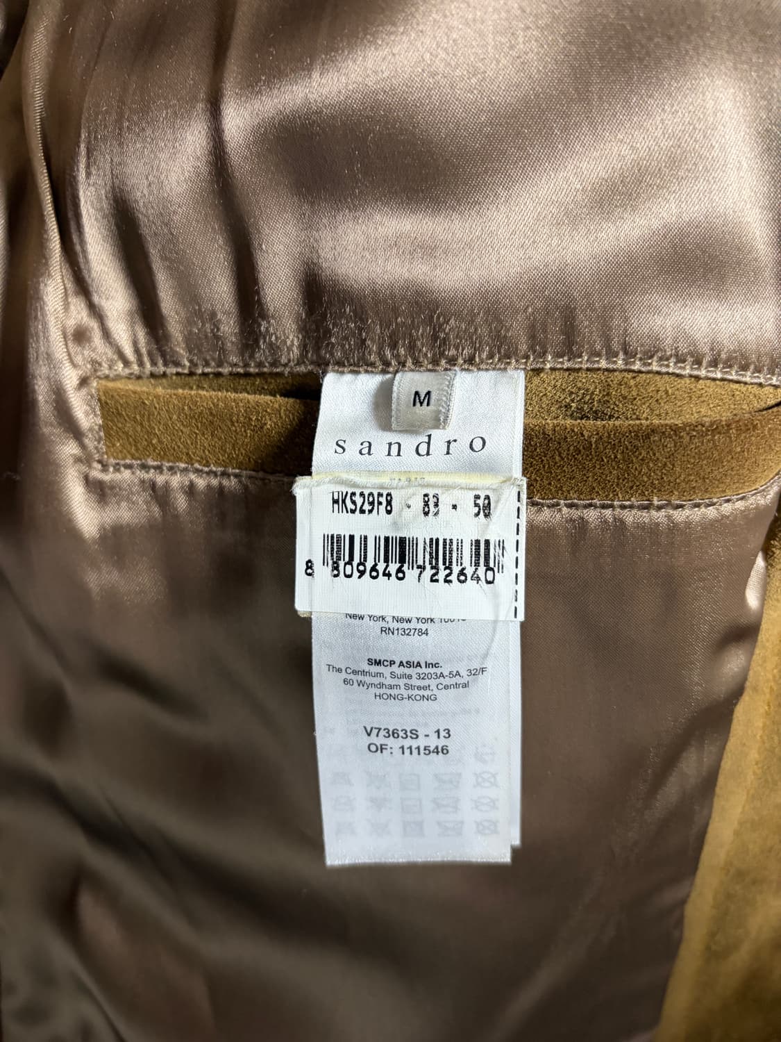 산드로 스웨이드 트러커 가죽 자켓 상품이미지7