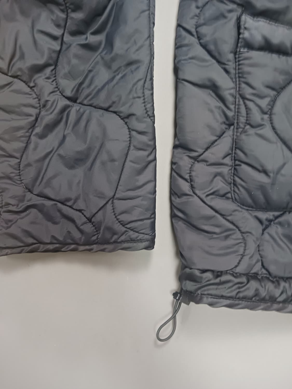 [프리] 아스노핏 깔깔이 퀼팅 경량 패딩 자켓 블랙 상품이미지4