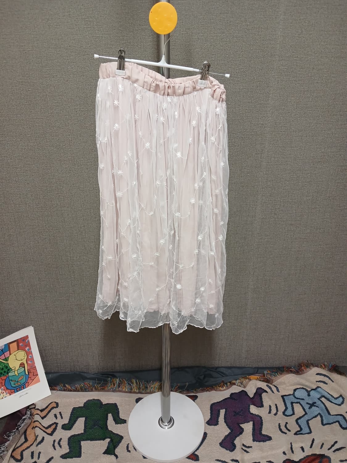 핑크 쉬폰 스커트 상품이미지1