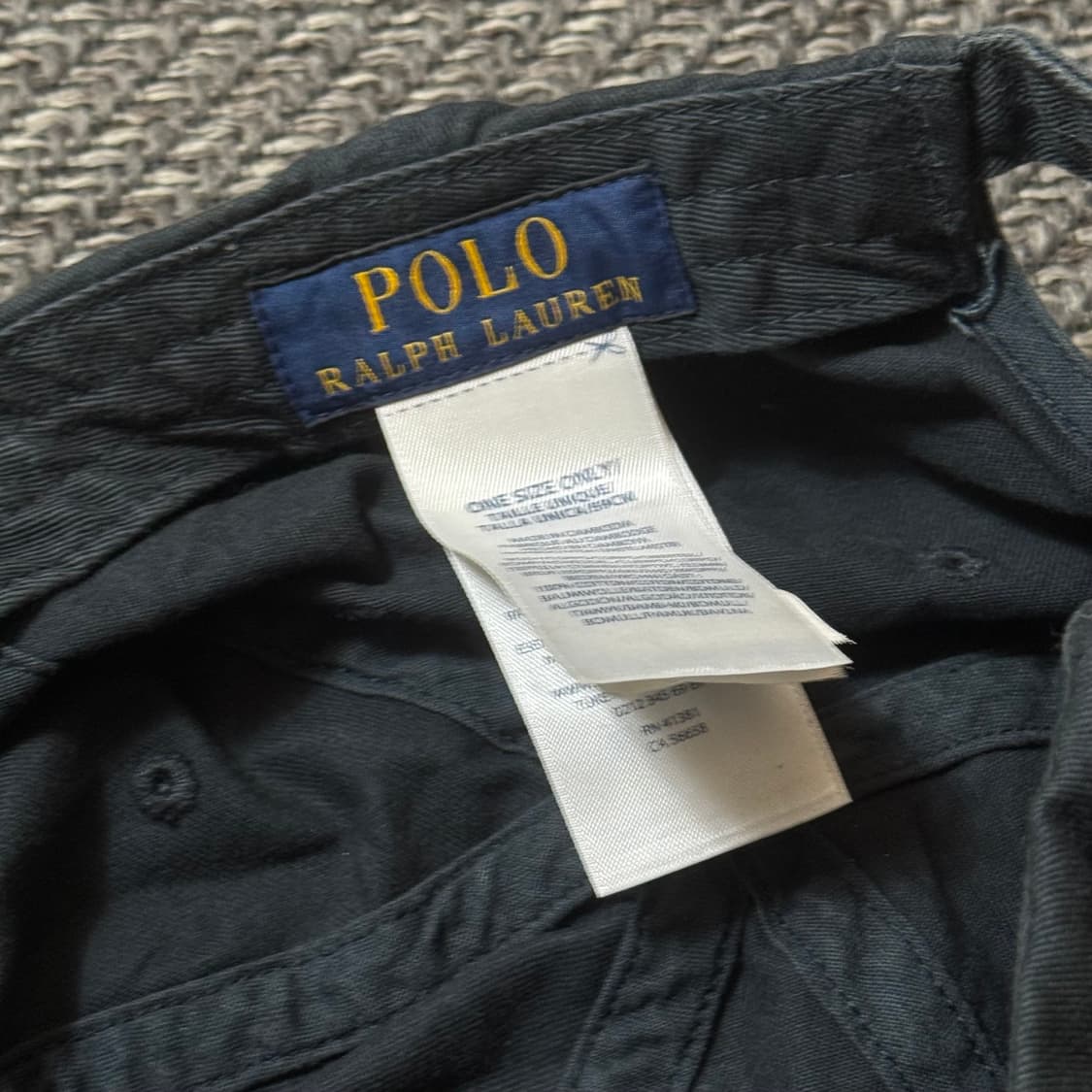 폴로 랄프로렌 스몰 포니 블랙 볼캡 상품이미지3