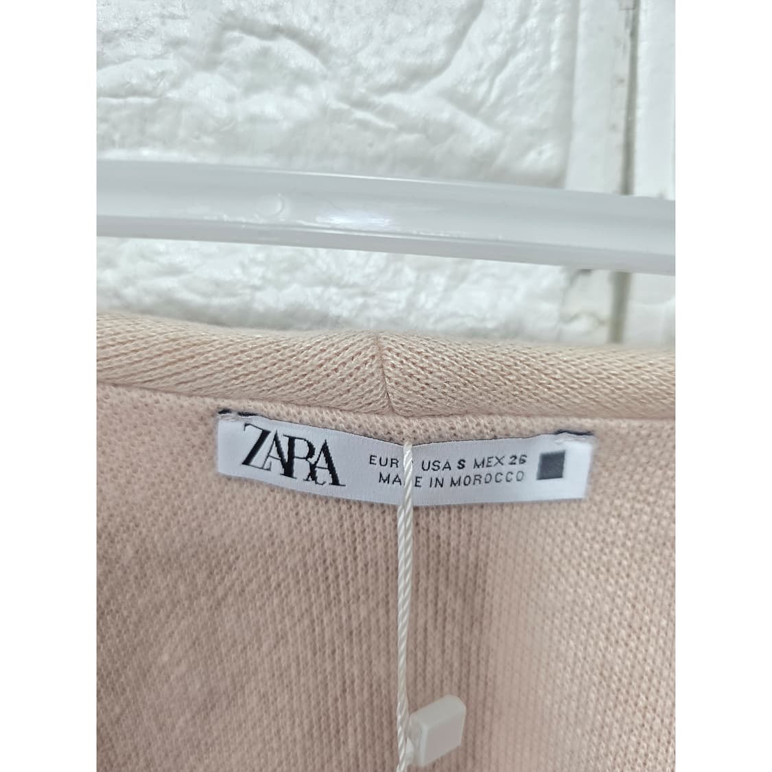 택포_ 자라 오프숄더 크롭 니트 S 베이지 새상품 상품이미지2