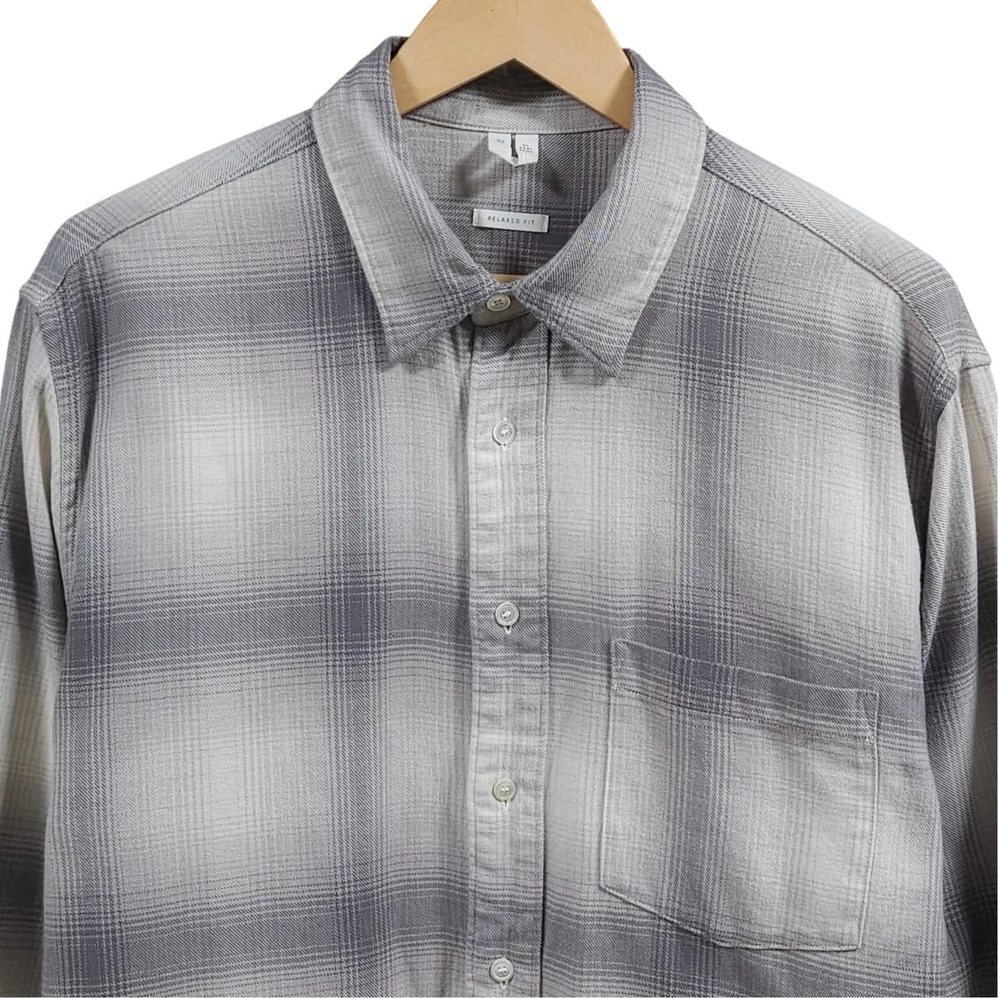 105)ARKET 아르켓 그레이 체크 셔츠 상품이미지2