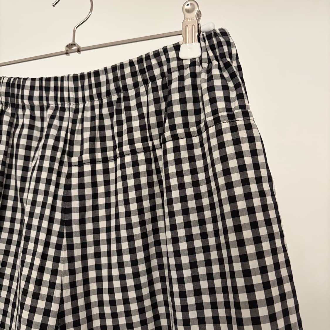 Gingham Check Asymmetry Skirt Pants 상품이미지4