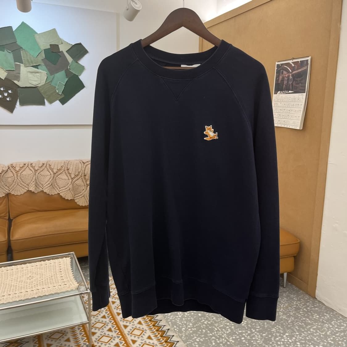 메종키츠네 빈티지 모던 캐주얼 칠랙스 폭스 맨투맨 XL C10652 상품이미지3