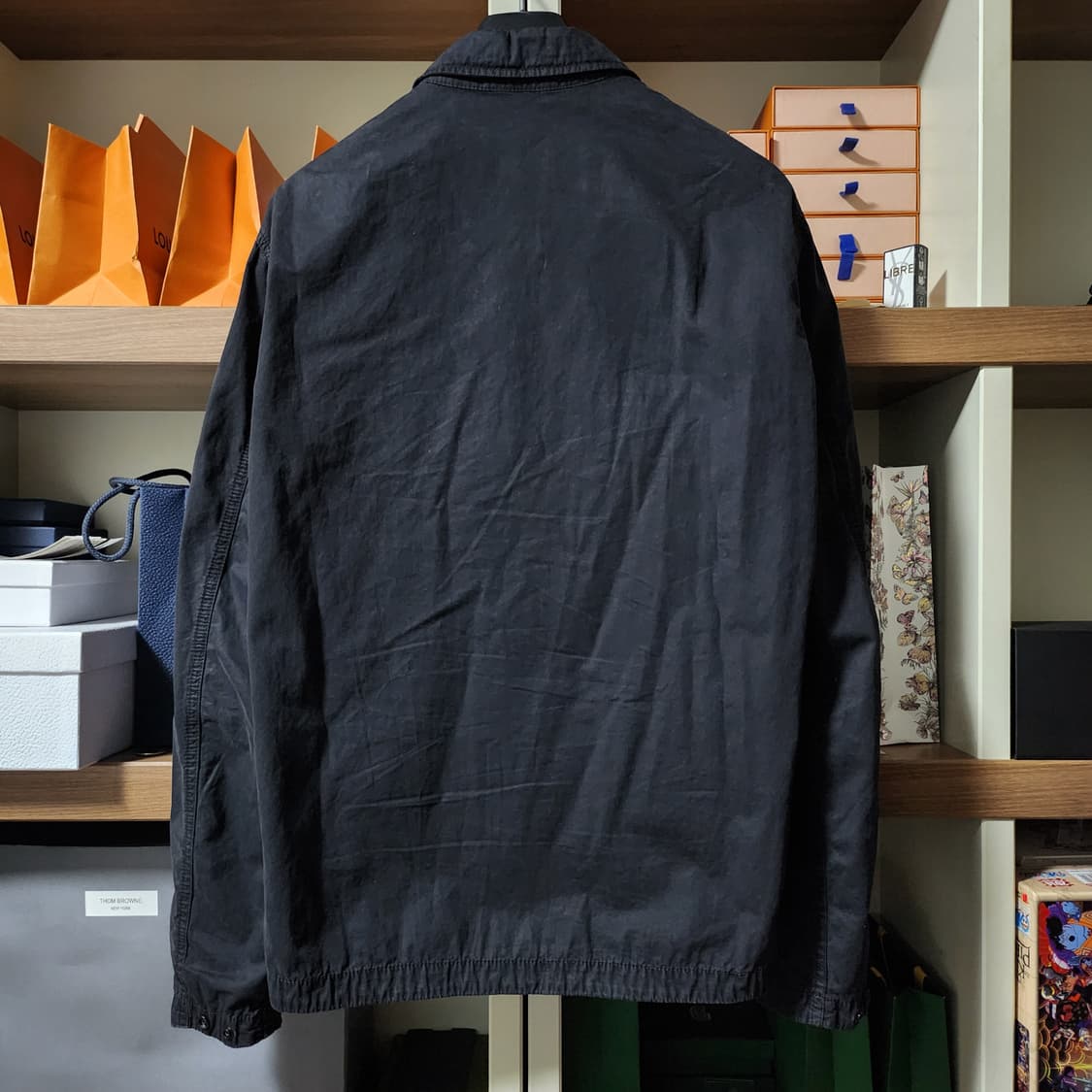 [백화점판]21SS 스톤아일랜드 올드이펙트 오버셔츠 L 블랙 상품이미지2