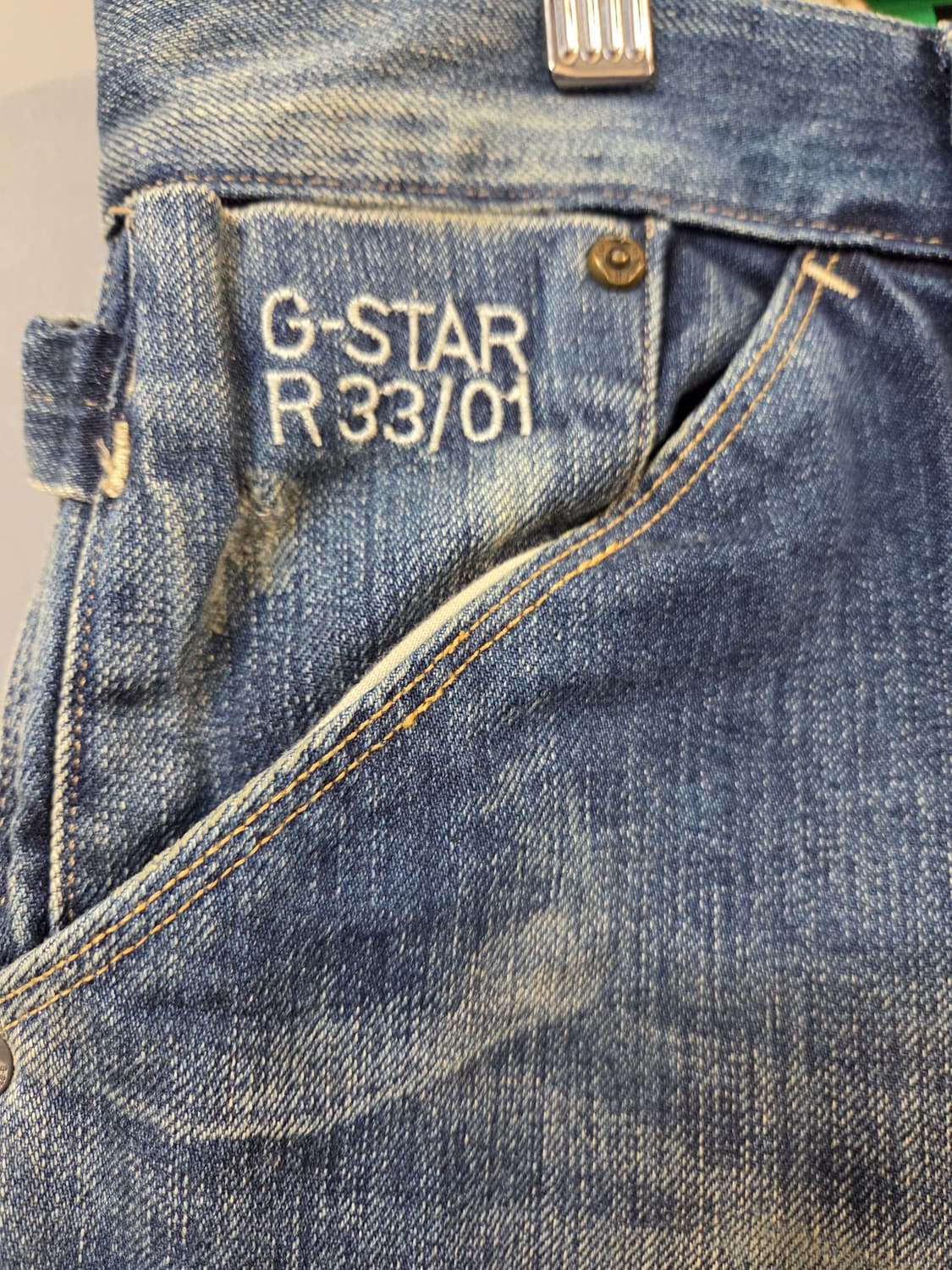 G-Star Raw 워싱 데님 팬츠(W32/L30) 상품이미지4