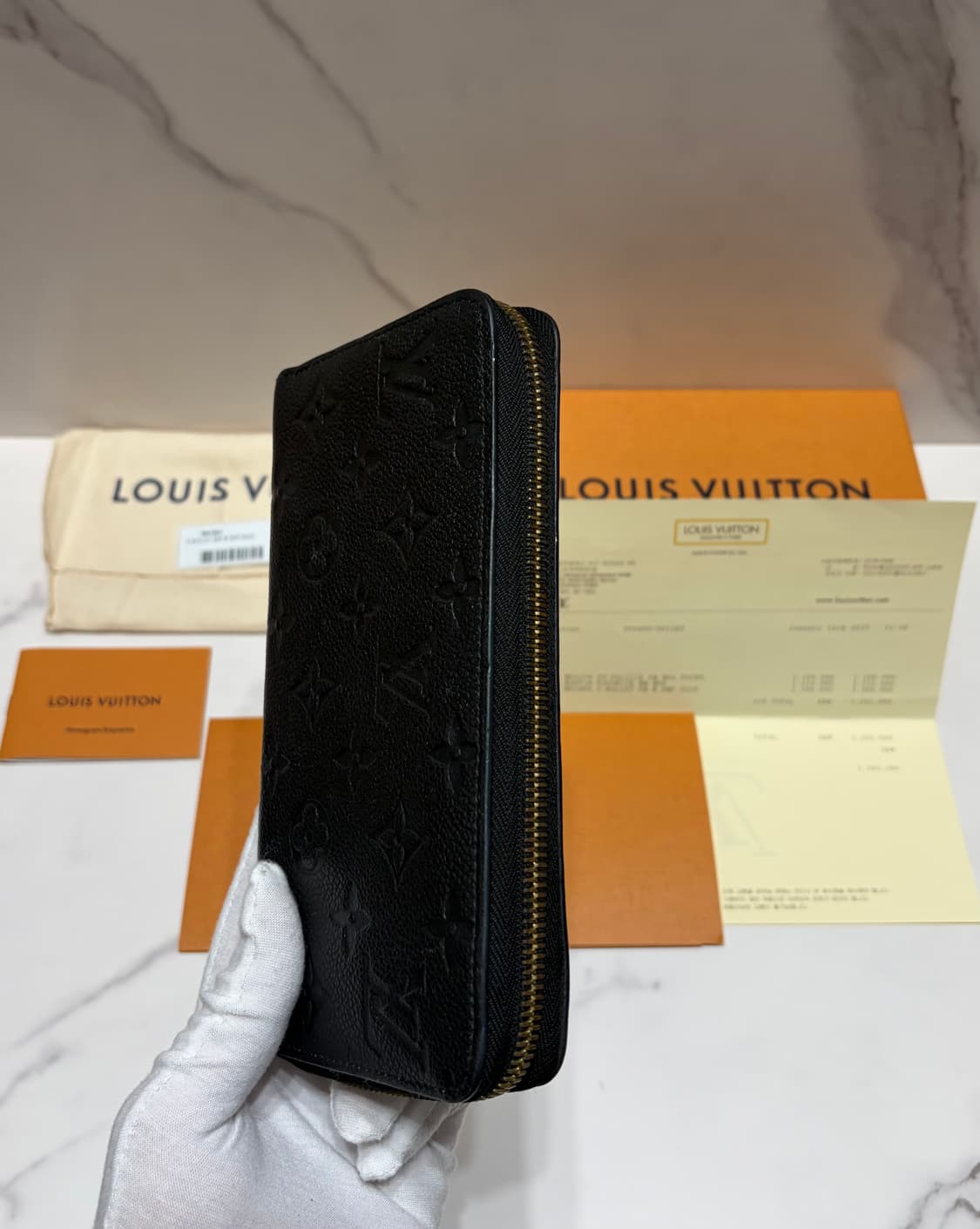[정품] S급 루이비통 앙프렝뜨 장지갑 백화점 풀구성 상품이미지5