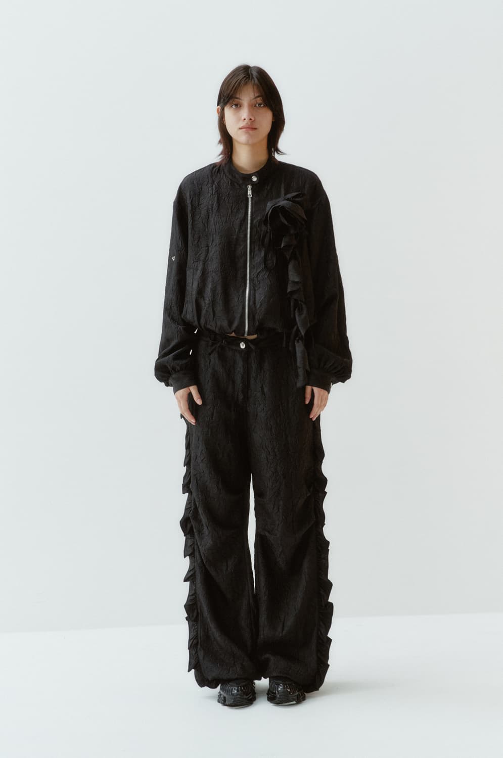 김미더영 G_FRILL CREASE PANTS 상품이미지1