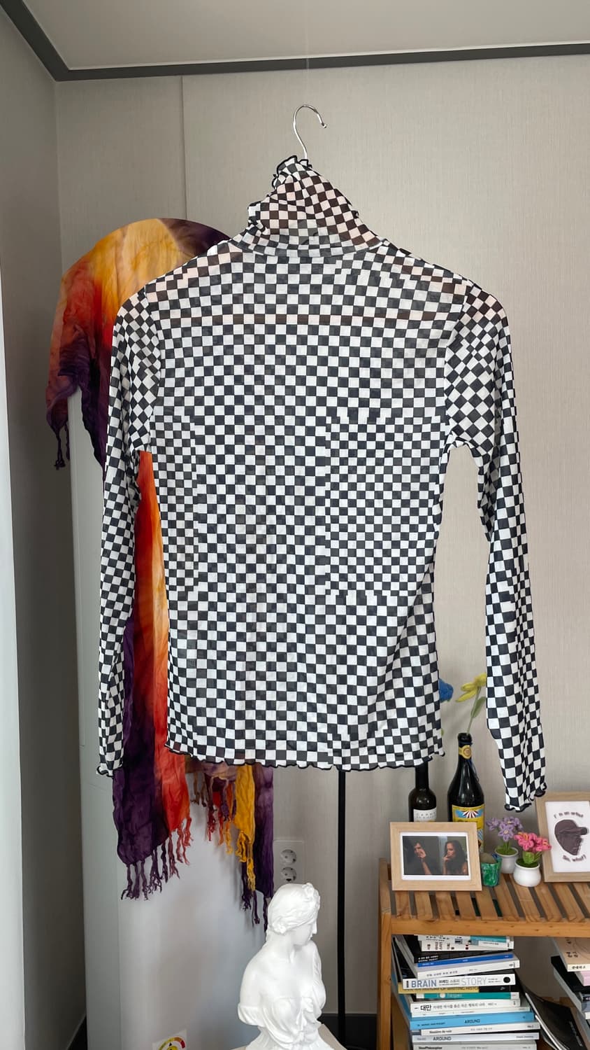 체크 이너 폴라티 일본 빈티지 상품이미지6