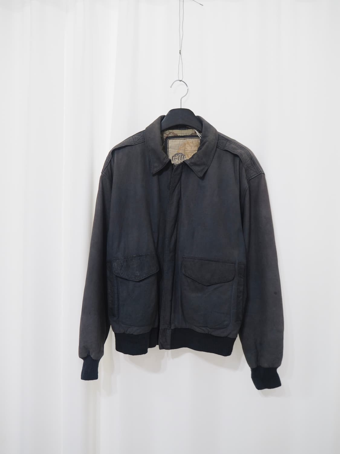 vintage faded leather jacket  상품이미지2
