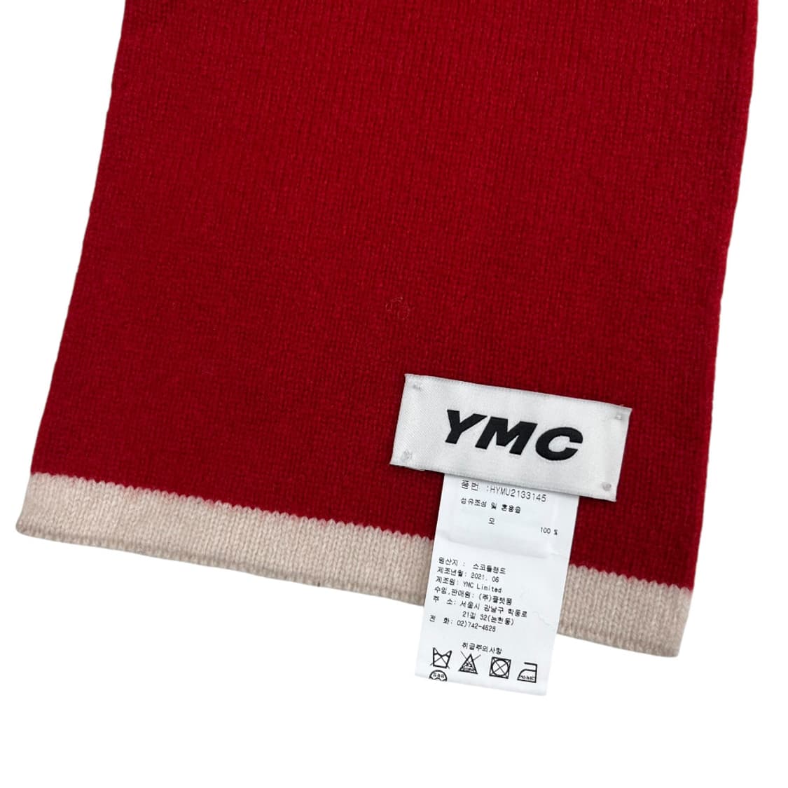 YMC 레드 크리스마스 울 머플러 상품이미지6