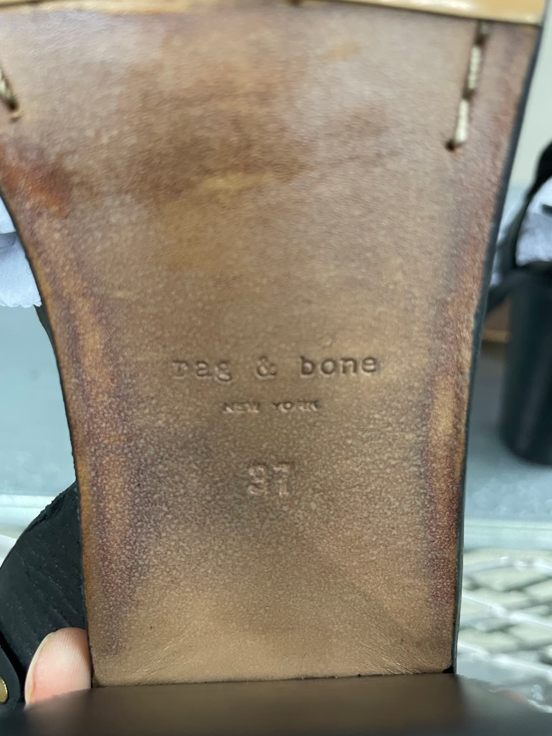 레그앤본 블랙 레더 힐 37 상품이미지10