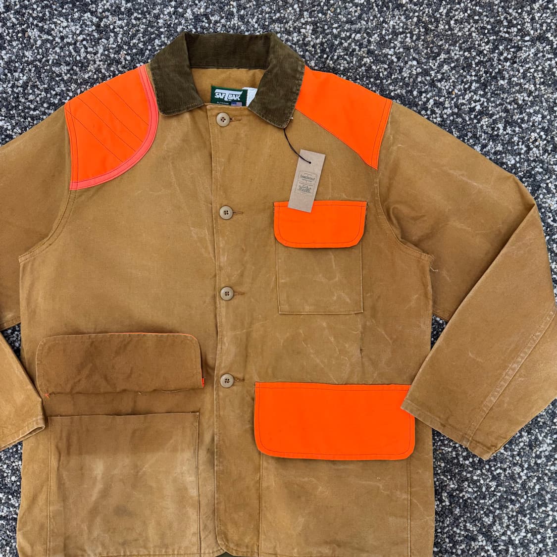 80s SAFTBAK 오리지널 덕캔버스 헌팅 자켓 made in USA  상품이미지2