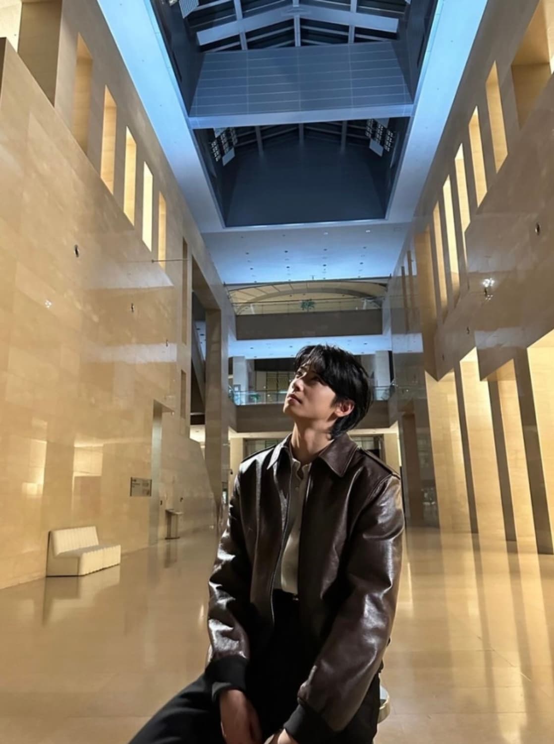 렉토 에폴렛 램스킨 레더 자켓 다크 브라운 S 상품이미지1