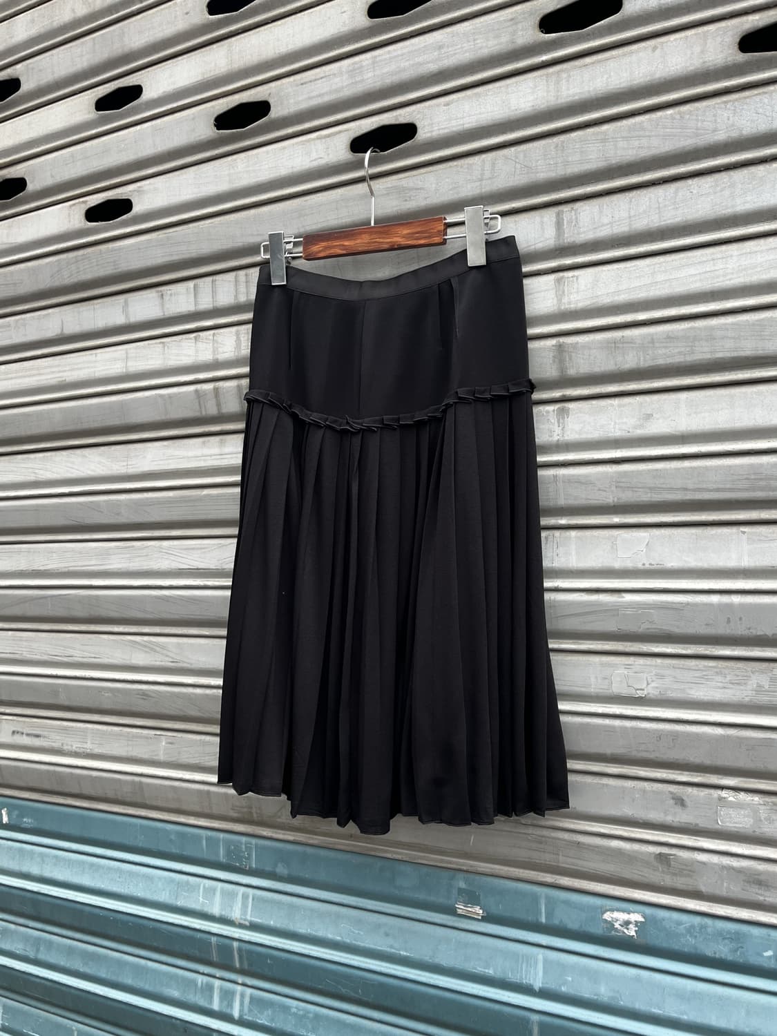 Lanvin 플리츠 미디스커트 상품이미지1