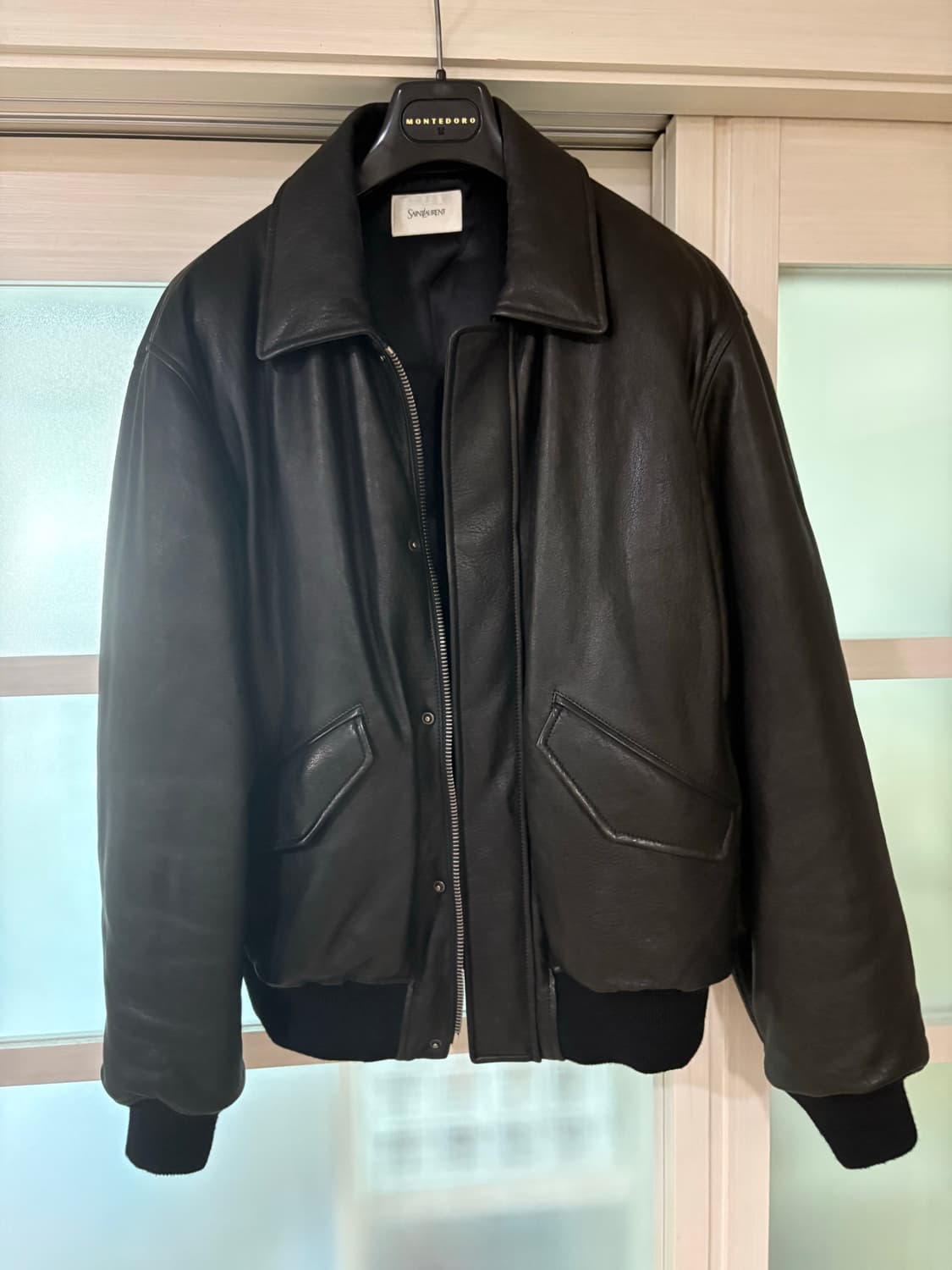 생로랑 가죽자켓 50사이즈 상품이미지4