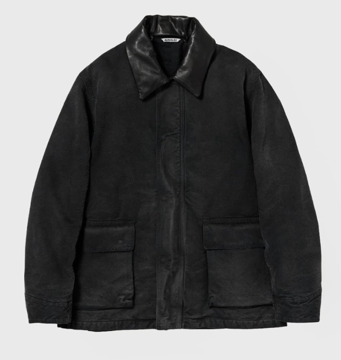 [4] 25AW 오라리 프로덕트 다이드 오가닉 코튼 덕 블루종 블랙 상품이미지3