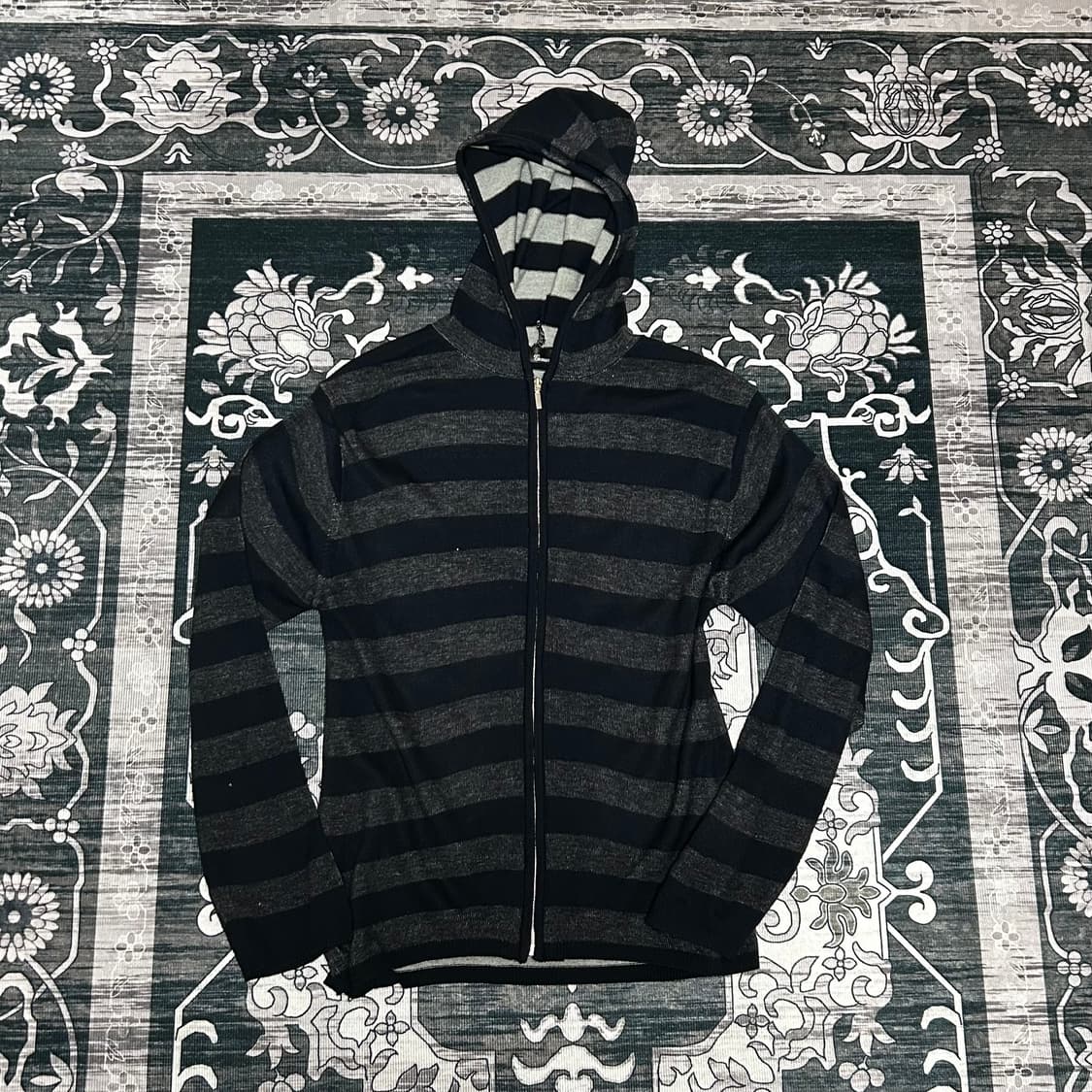 스트라이프 y2k 빈티지 후드 집업 상품이미지1