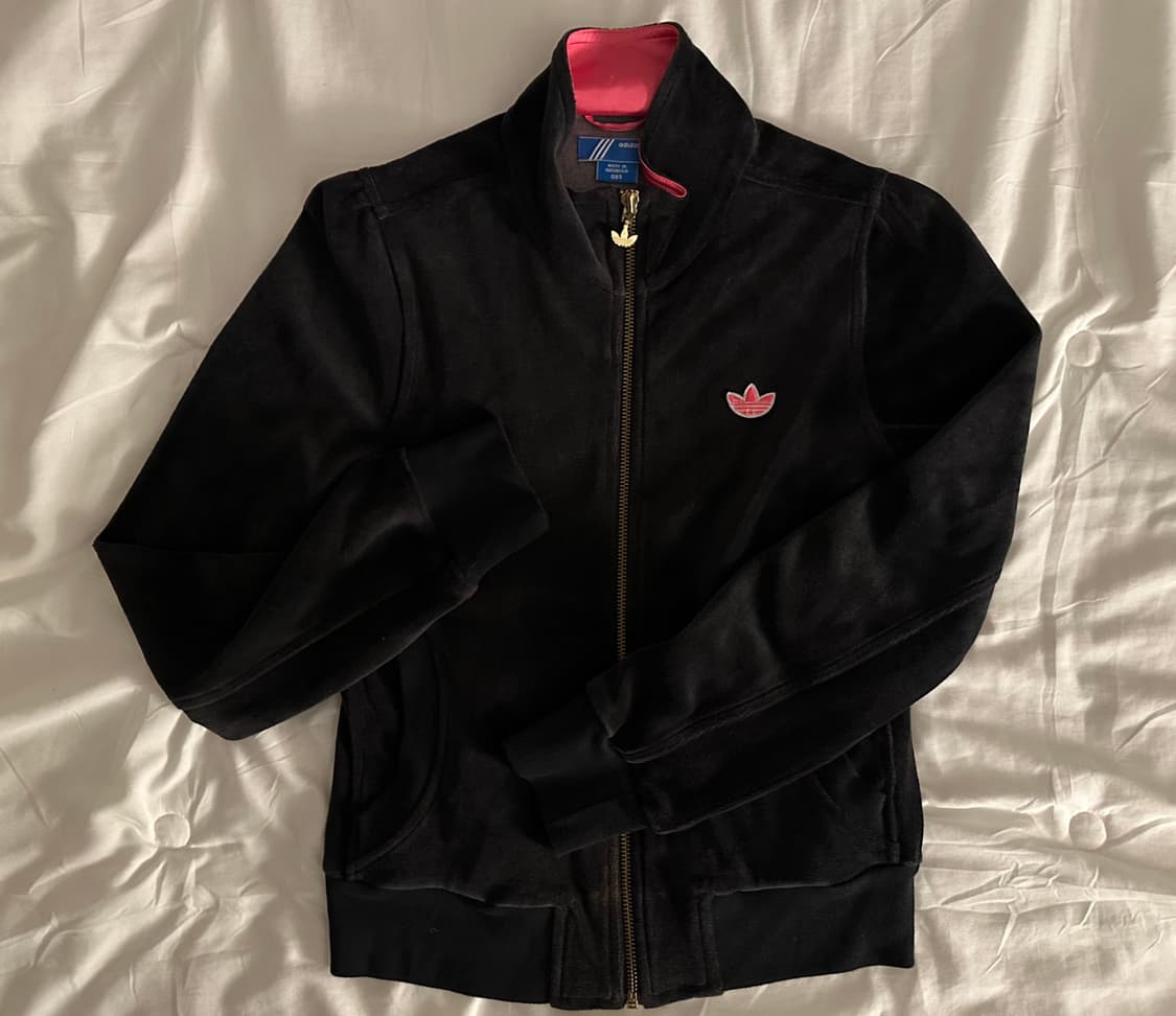 Adidas 아디다스 벨벳 져지 트랙탑 블랙핑크 85 상품이미지1