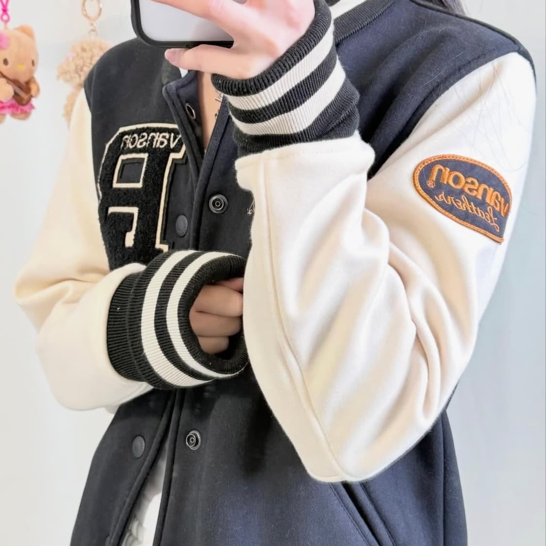 밴슨 모터사이클 바시티 자켓 상품이미지7