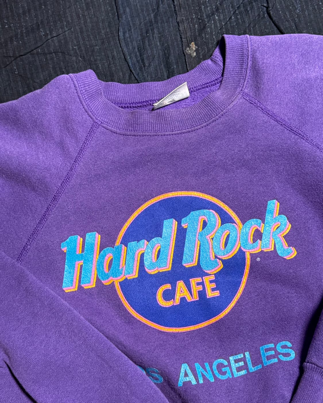 80-90‘s 헤인즈 하드락카페 로스 앤젤러스 스웻셔츠 L(42-44) 상품이미지2