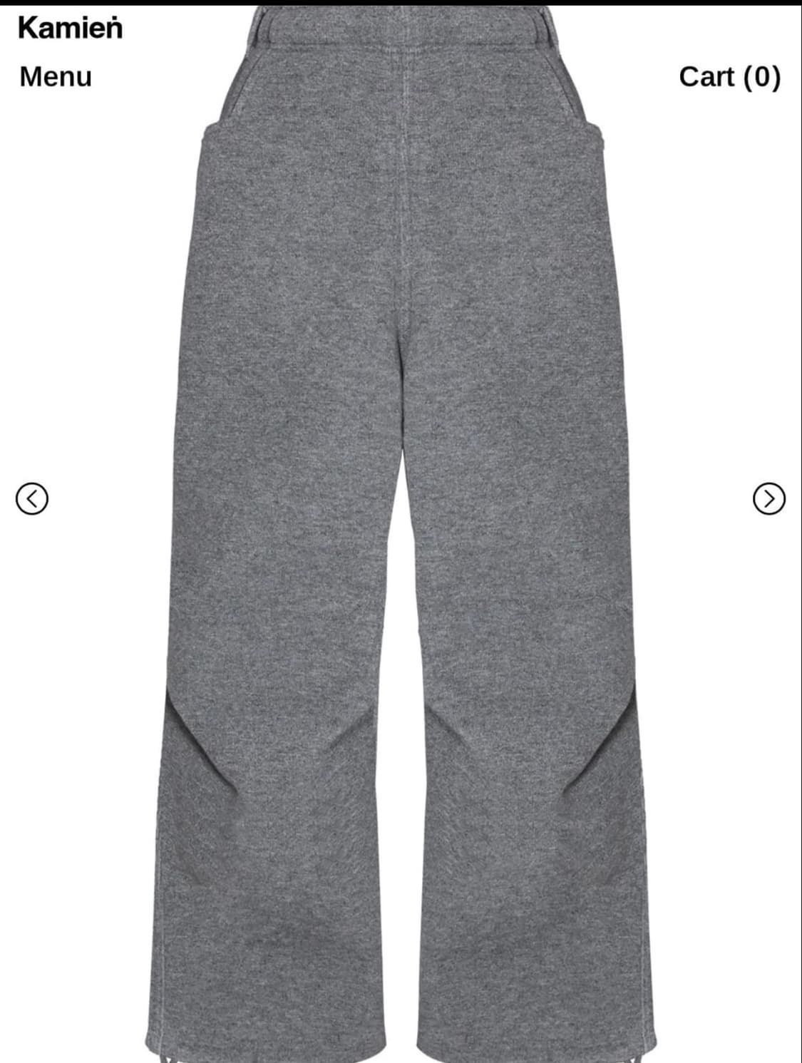 카미엔 코지 울 팬츠 그레이 상품이미지1