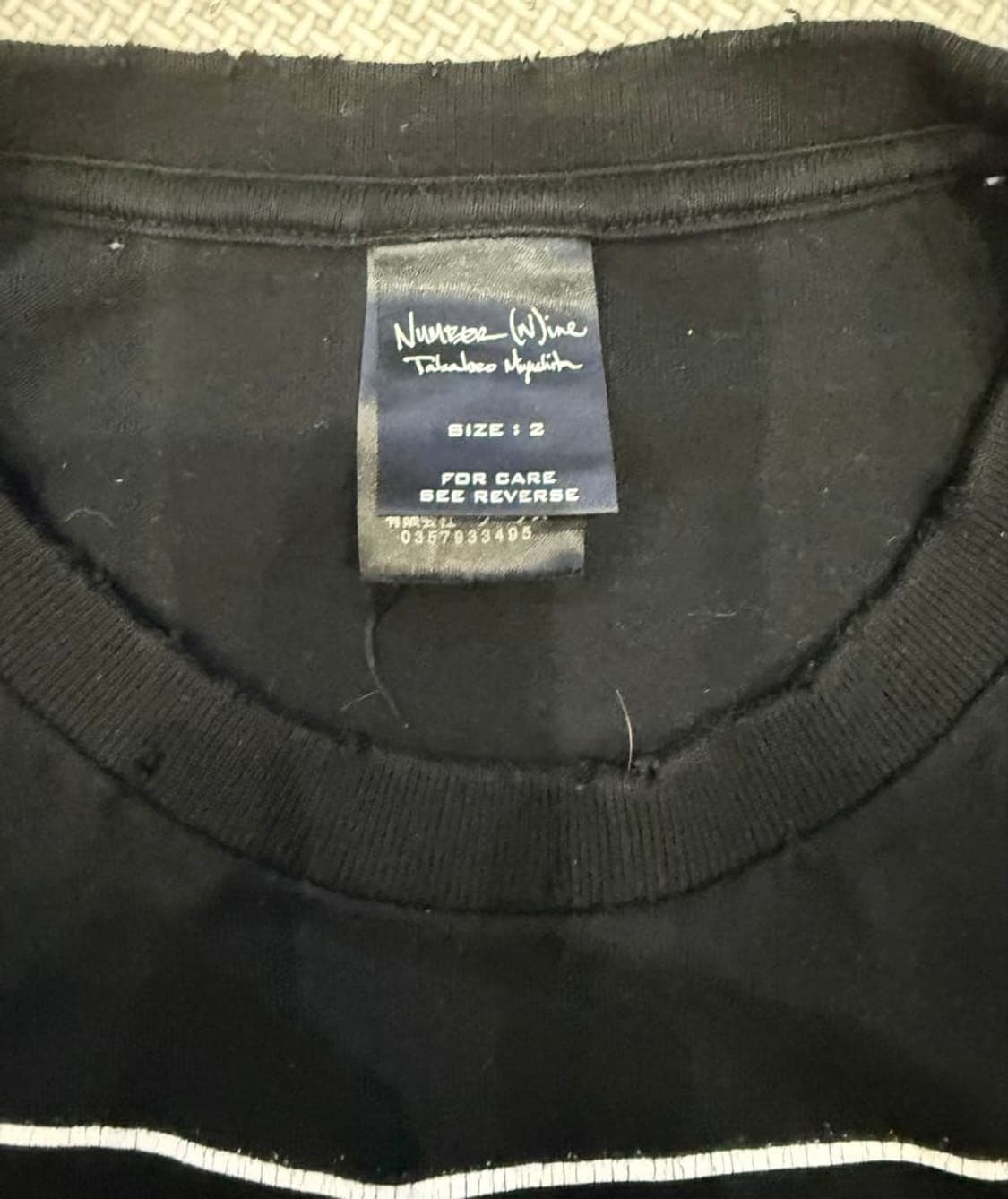 03AW 넘버나인 찰스 맨슨 스컬 티셔츠 상품이미지2