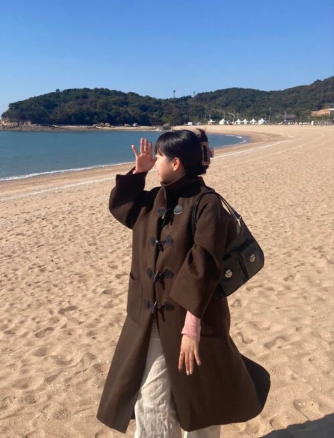 모한 더플떡복이코트 M 상품이미지3