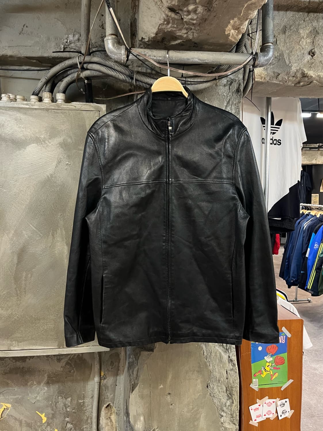 빈티지 양가죽 레더 가죽 자켓 블랙 110 #csz2776  상품이미지1