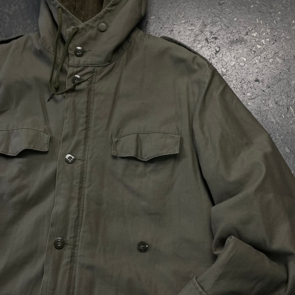 100 80S 독일군 밀리터리 스노클 필드파카 (내피포함) 상품이미지2