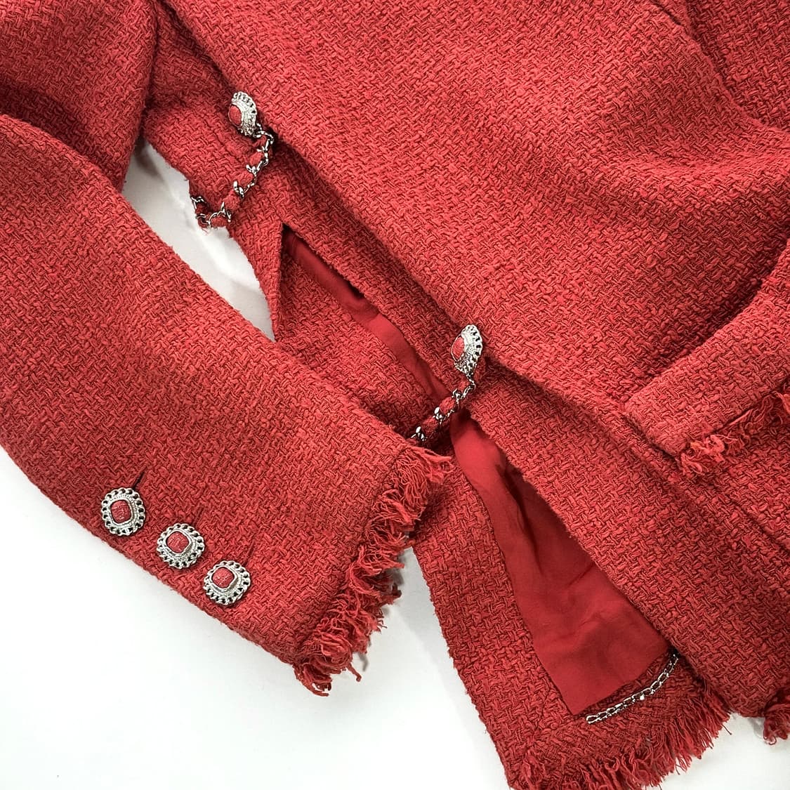 샤넬 체인 트위드 자켓 스커트 투피스 set 상품이미지4