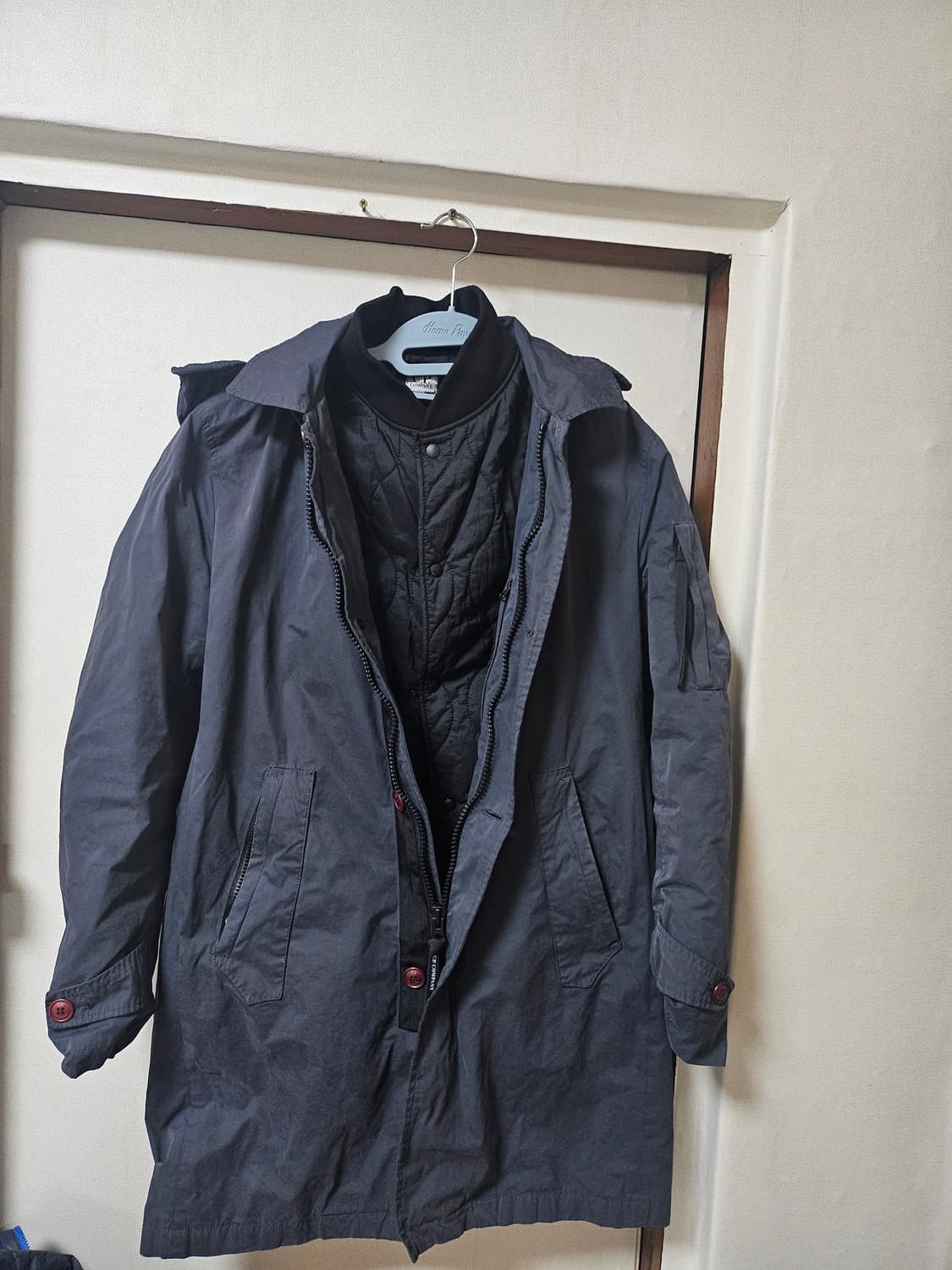 cp컴퍼니 시계창 내피 야상자켓 그레이 95사이즈 상품이미지2