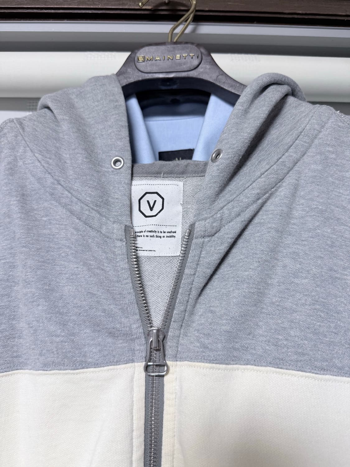 비즈빔 후드집업 기자코튼 리리지퍼 상품이미지2