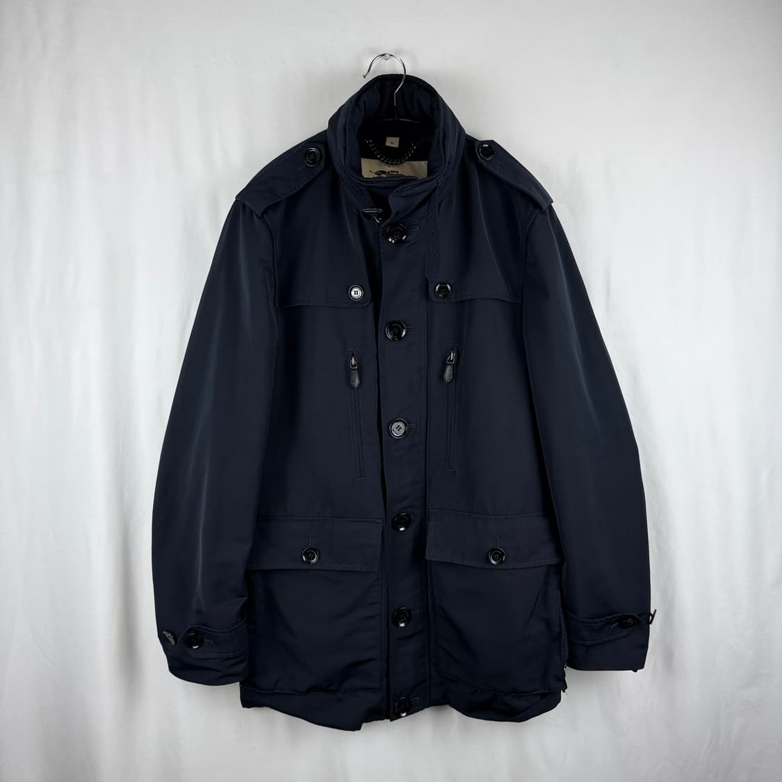 L) 버버리 런던 나일론 숏 트렌치 코트 네이비 상품이미지2