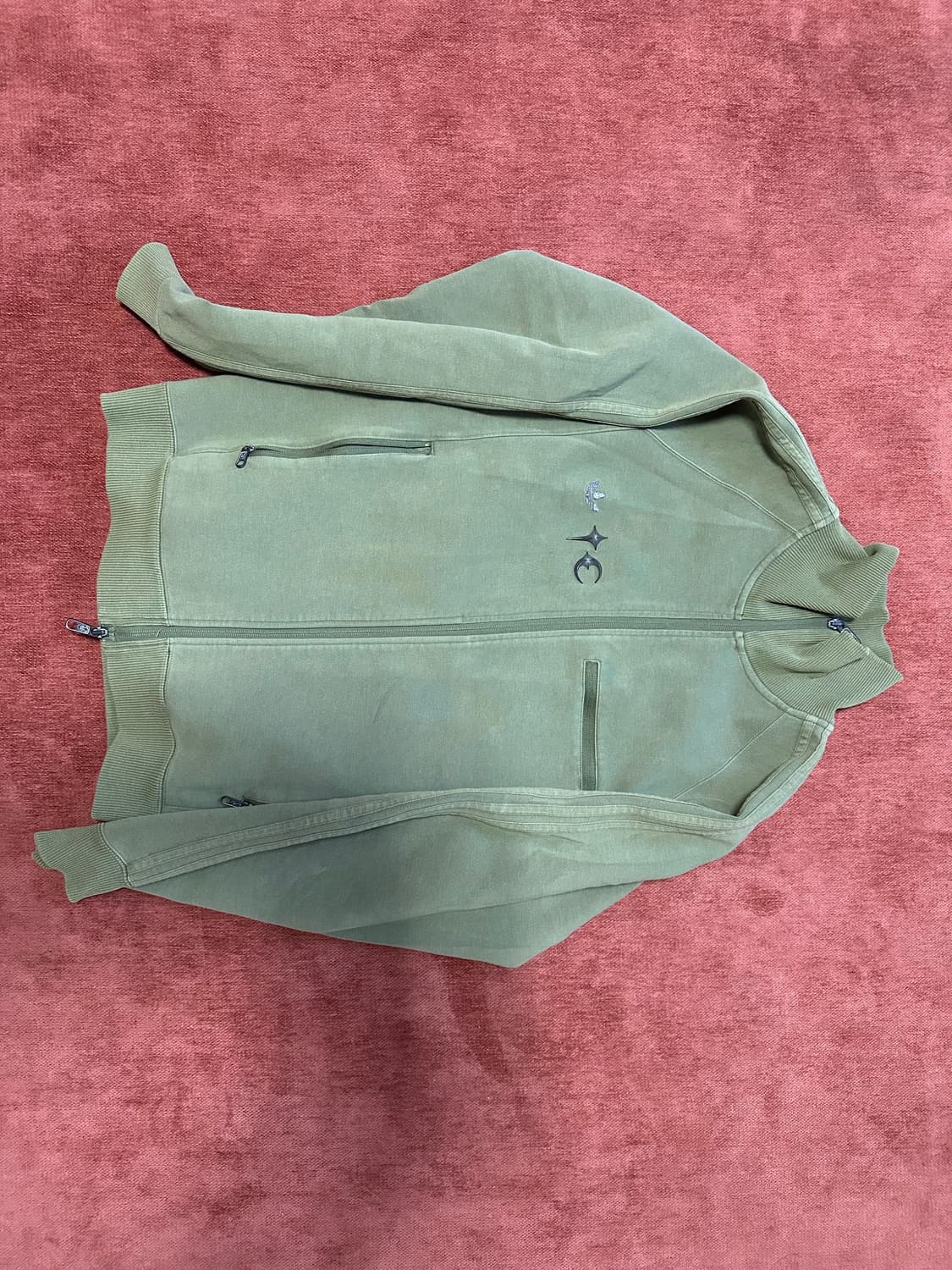 아디다스 x 떠그클럽 트랙탑 올리브 L 상품이미지1