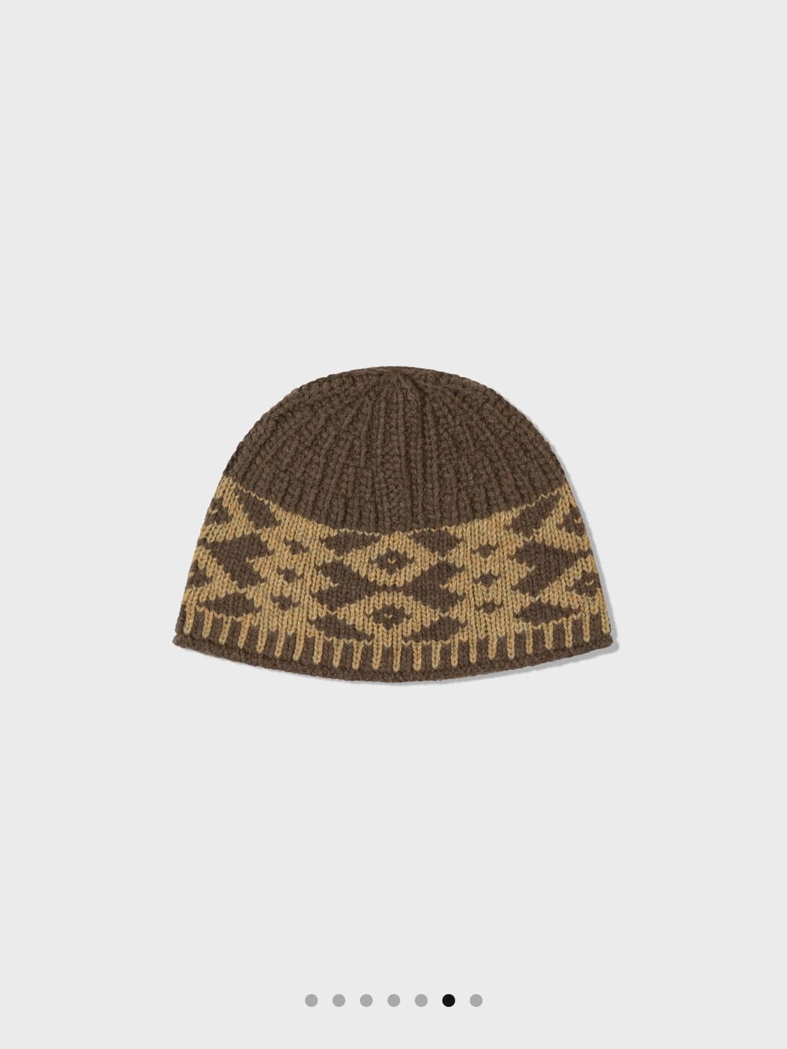 LOWCLASSIC JACQUARD BUCKET BEANIE_BROWN 상품이미지6