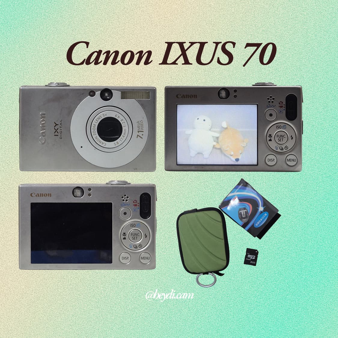 (강민경 아이브 리즈 은채) 캐논 ixus70(SD1000, IXY10) 상품이미지2
