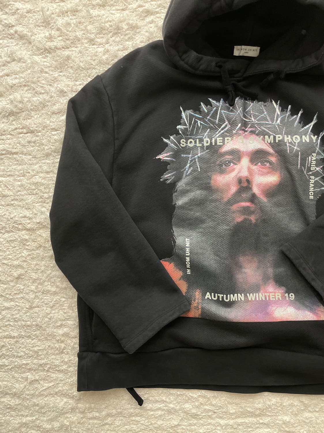 이놈어닛 19FW 지저스 JESUS 프린트 후드 티셔츠 상품이미지4