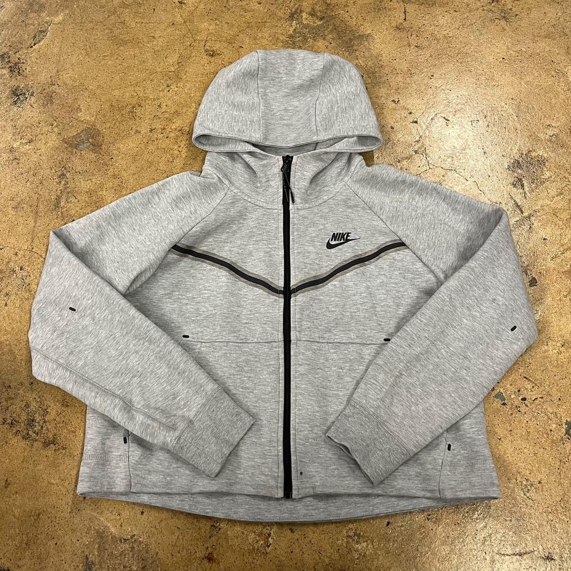 [정품/M] 나이키 테크 플리스 후드 집업 그레이 b14 상품이미지2