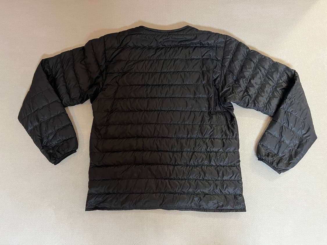 몽벨 수페리어 다운 라운드넥 800필 긴팔 경량패딩(블랙) XL 상품이미지2